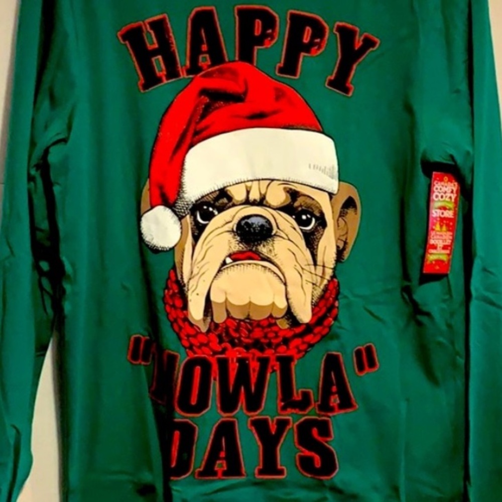 SALE!! Happy howla days bulldog top NWT or pajama shirt